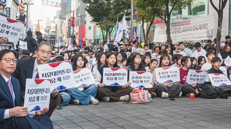 세계로교회 10월26일 주일풍경 (손현보 목사 석방 촉구 및 종교탄압 규탄대회)