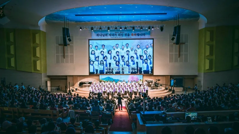 세계로교회 4월 6일 주일풍경